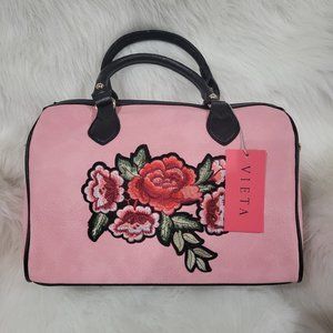 (NEW) PETAL EMBROIDERY BOSTON BAG EB1441